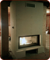 монтаж каминов, монтаж дымоходов, монтаж печей